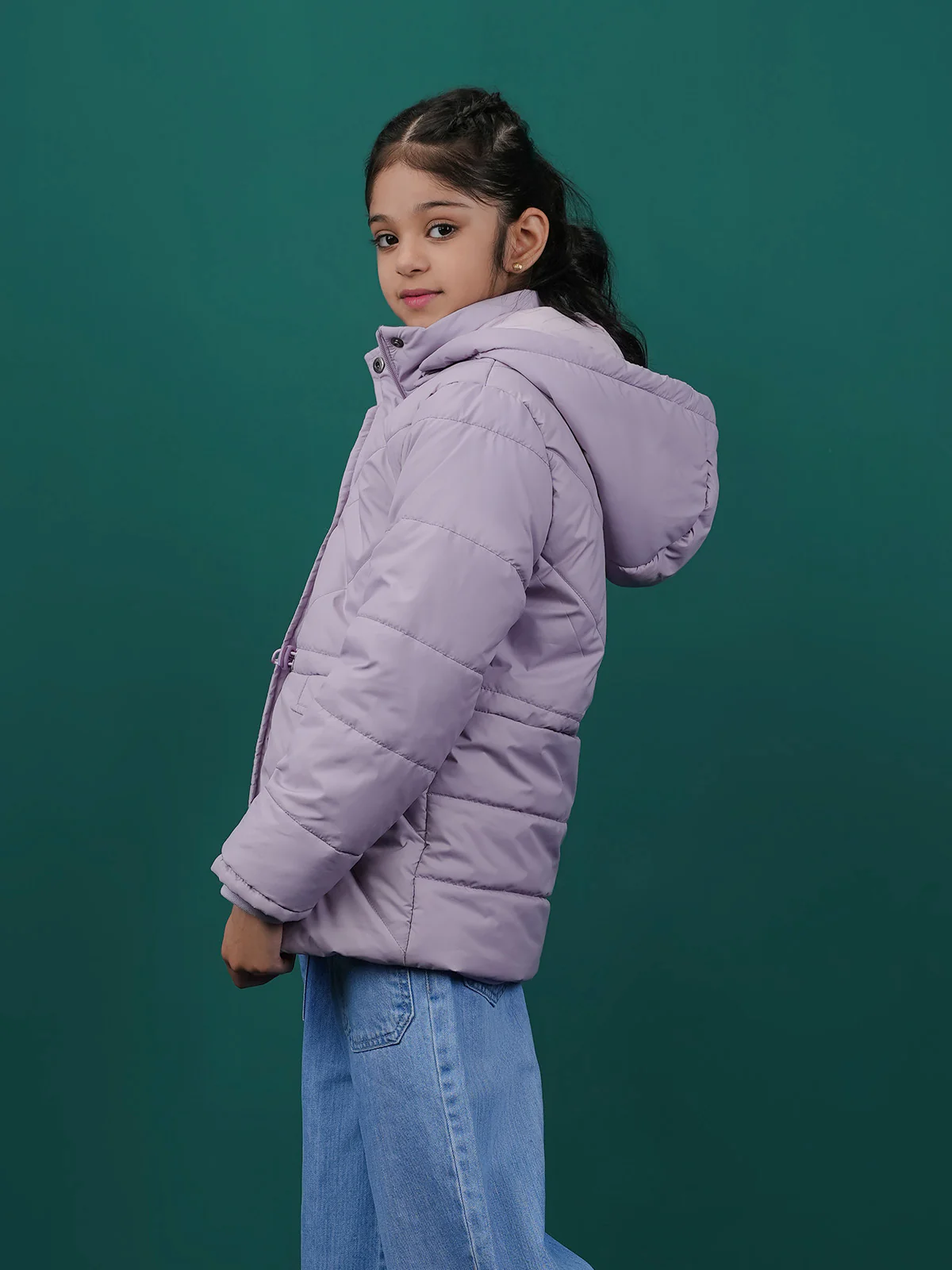 "ARABETH" Hoodie Regular Fit Puffer Jacket - Image 2