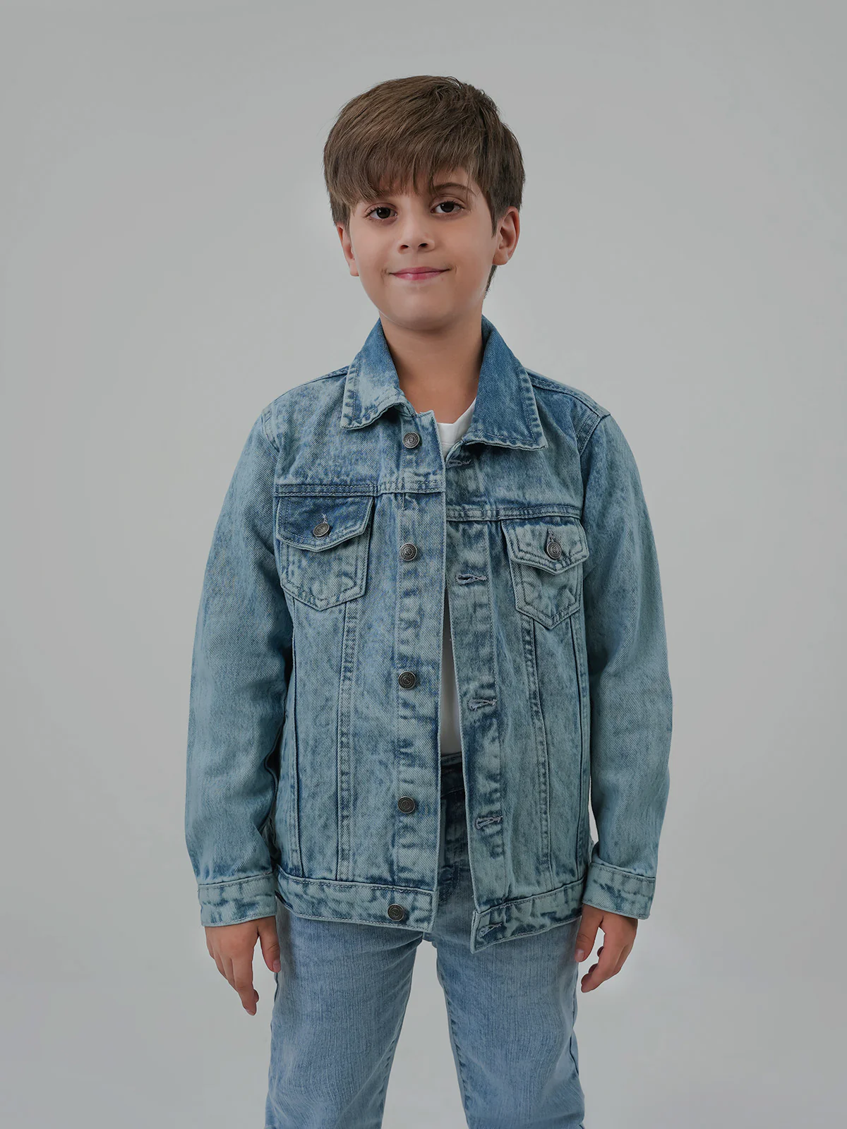 "ARNDT" Soft Regular Fit Denim Jacket - Image 3