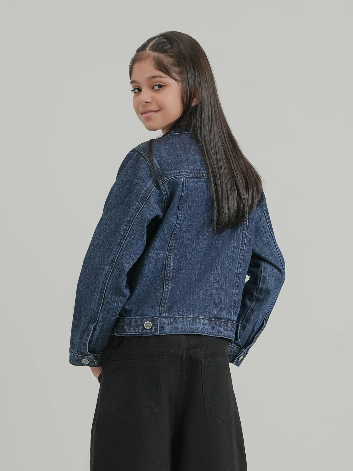 "ARNOLD" Zipper Regular Fit Denim Jacket - Image 5