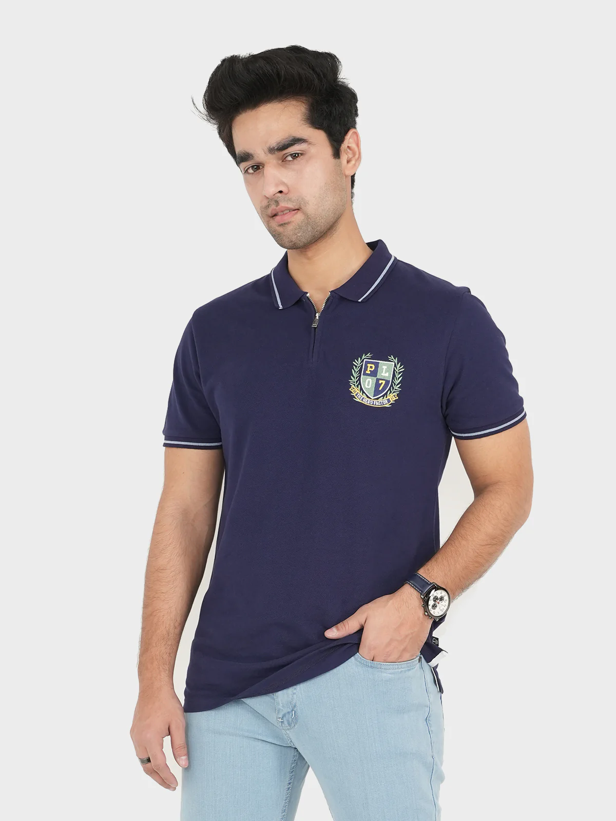 "ARRIGO" Summer Slim Fit Polo Shirt - Image 3