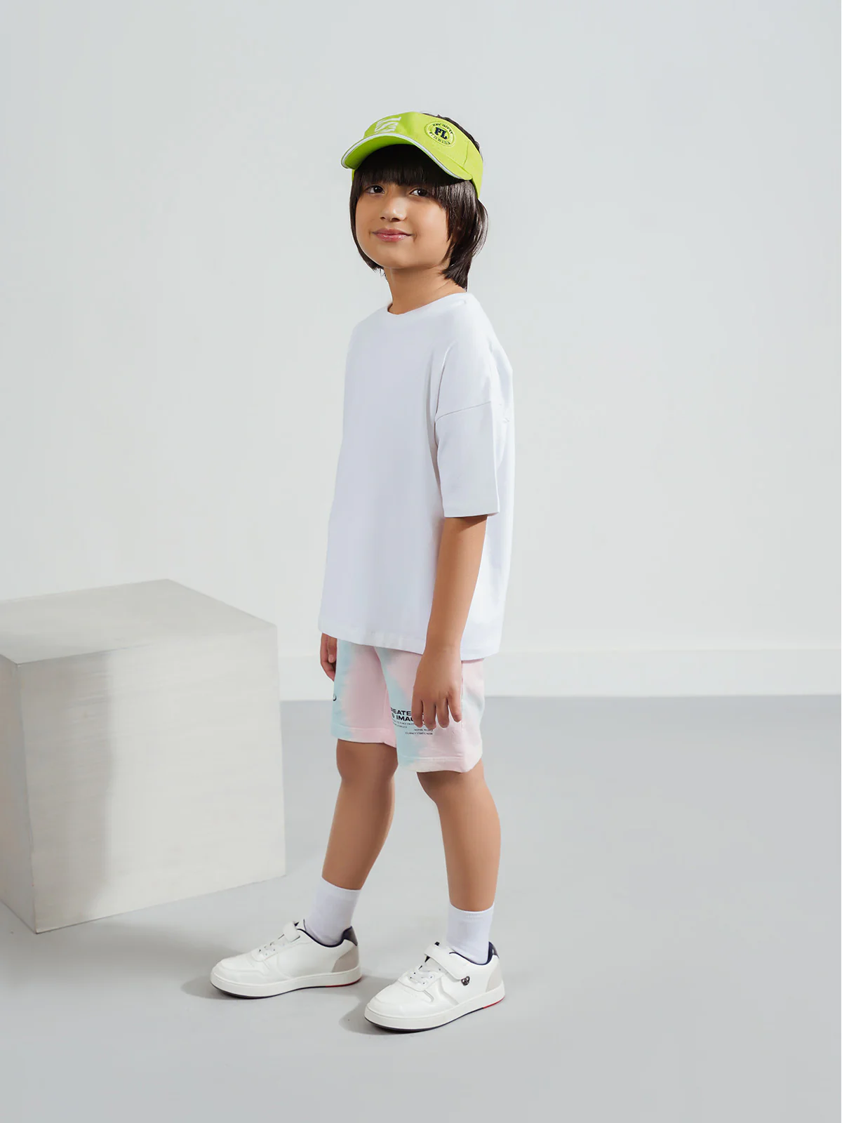 "ASAHI" Regular Fit Tie-Dye Shorts - Image 3