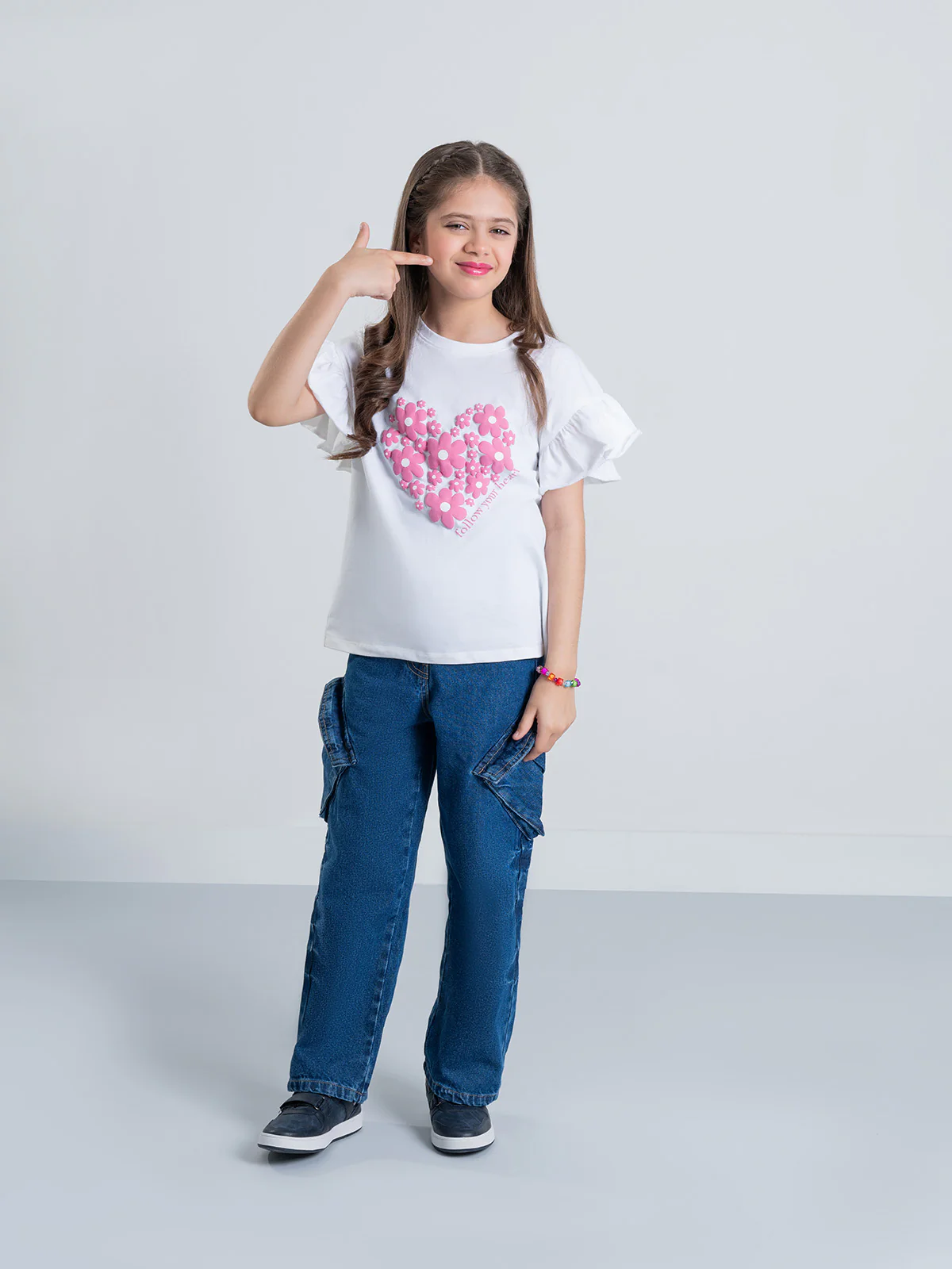 "ATALIE" Graphic Regular Fit T-Shir