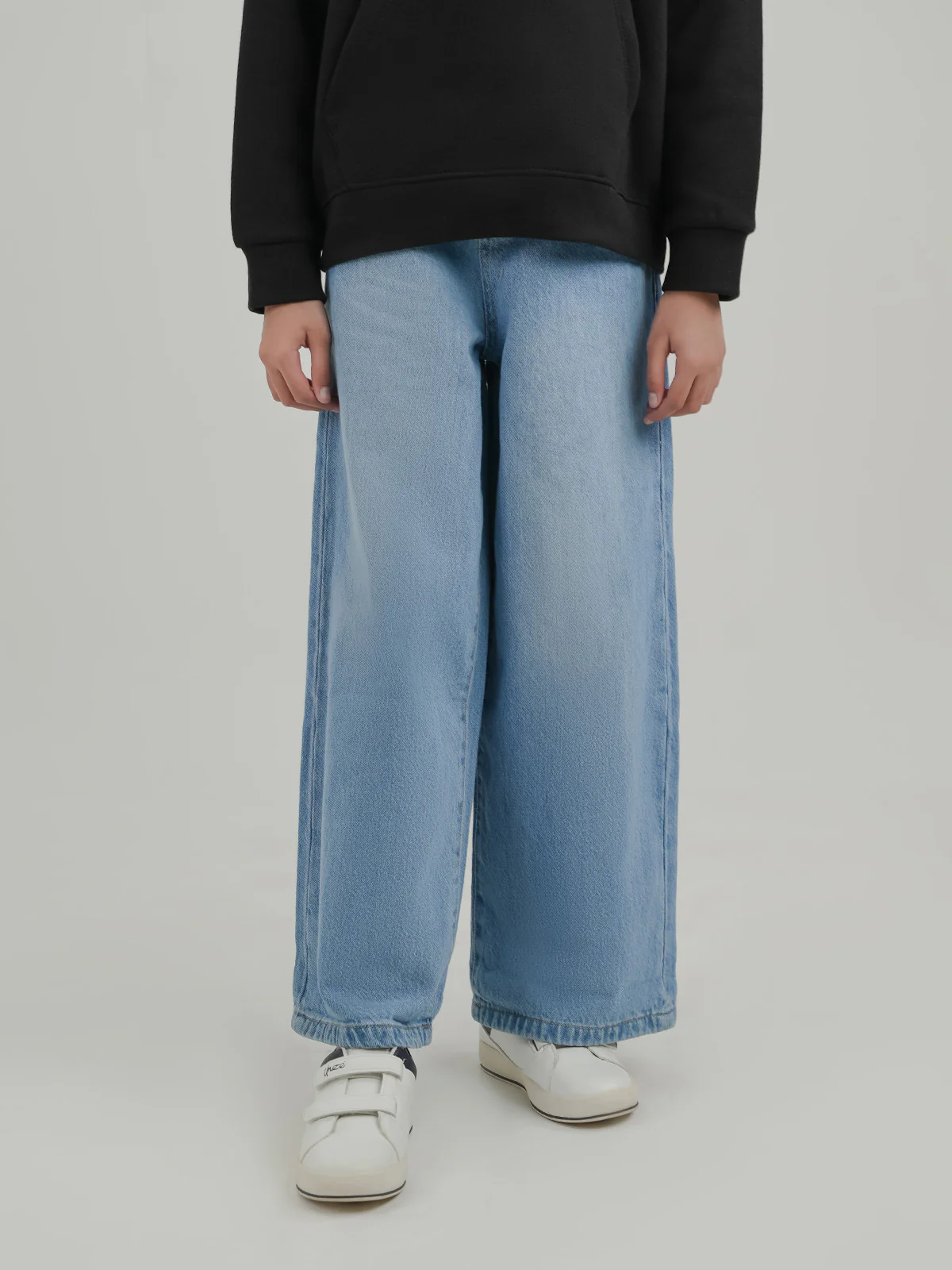 "ATHALIA" Soft Wide Leg Denim Pant