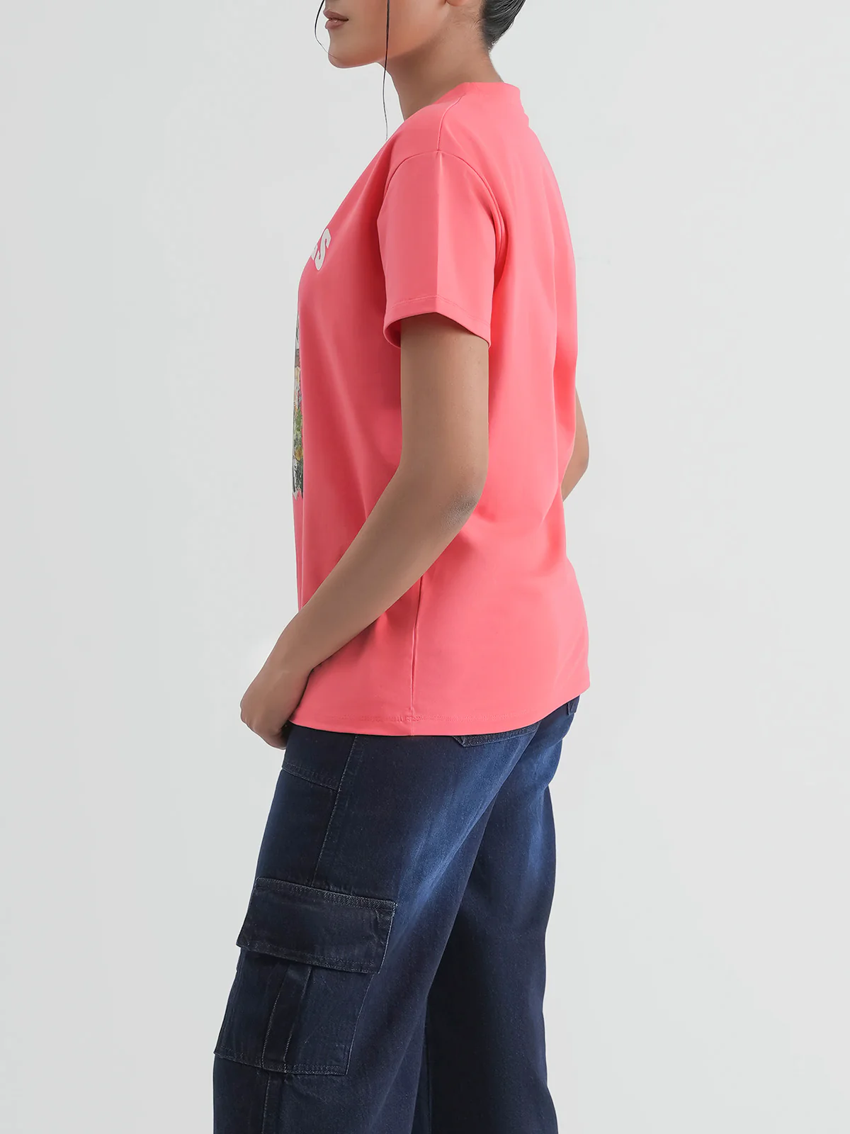 "ATHARV" Basic Drop Shoulder T-Shirt - Image 2