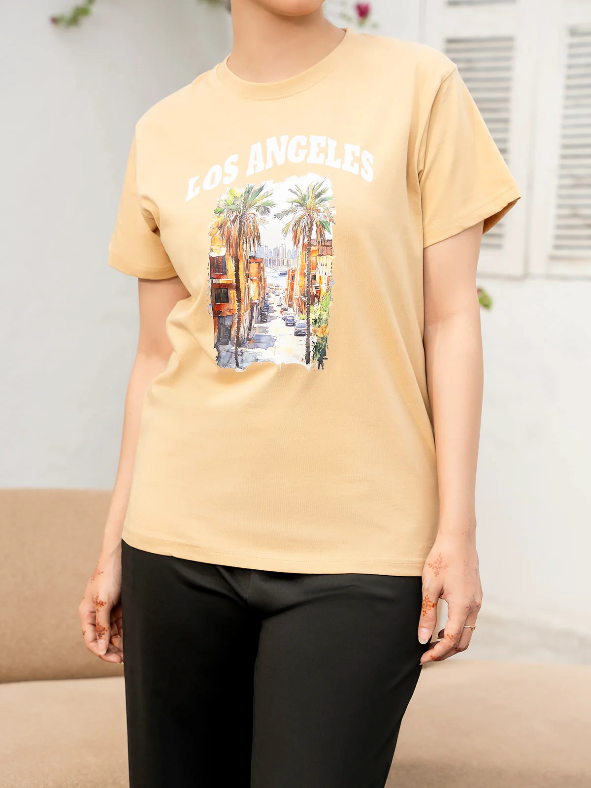"ATHARV" Basic Drop Shoulder T-Shirt