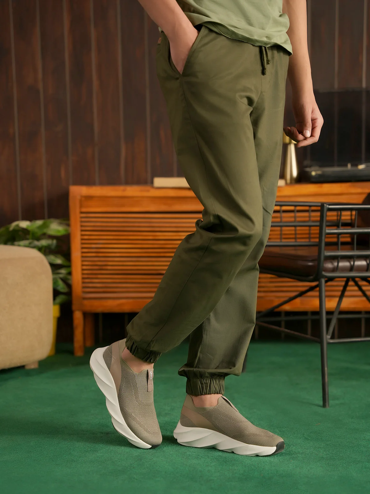"ATHER" Cargo Cotton Woven Trouser - Image 3