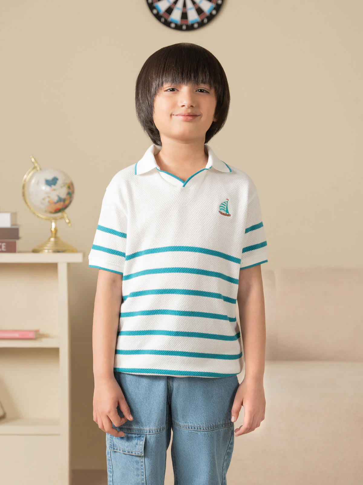 "ATREUS" Printed Regular Fit Polo Shirt