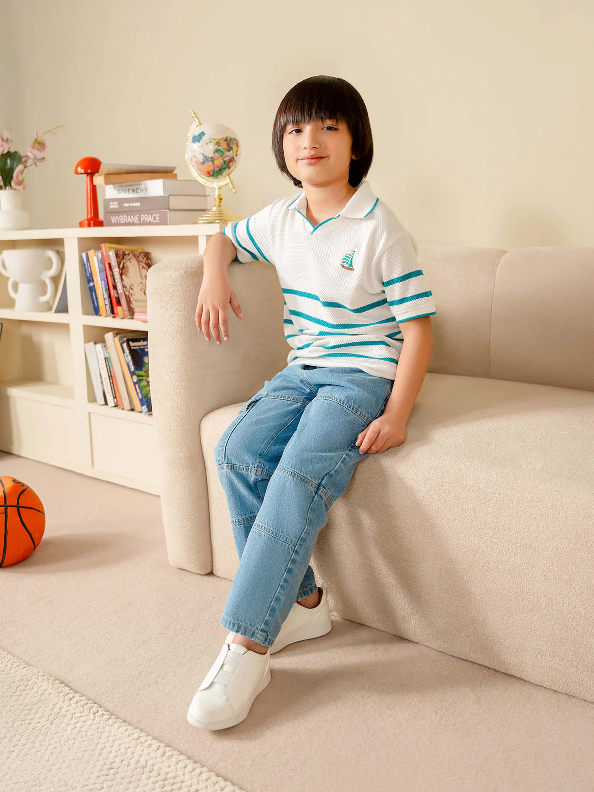 "ATREUS" Printed Regular Fit Polo Shirt - Image 5