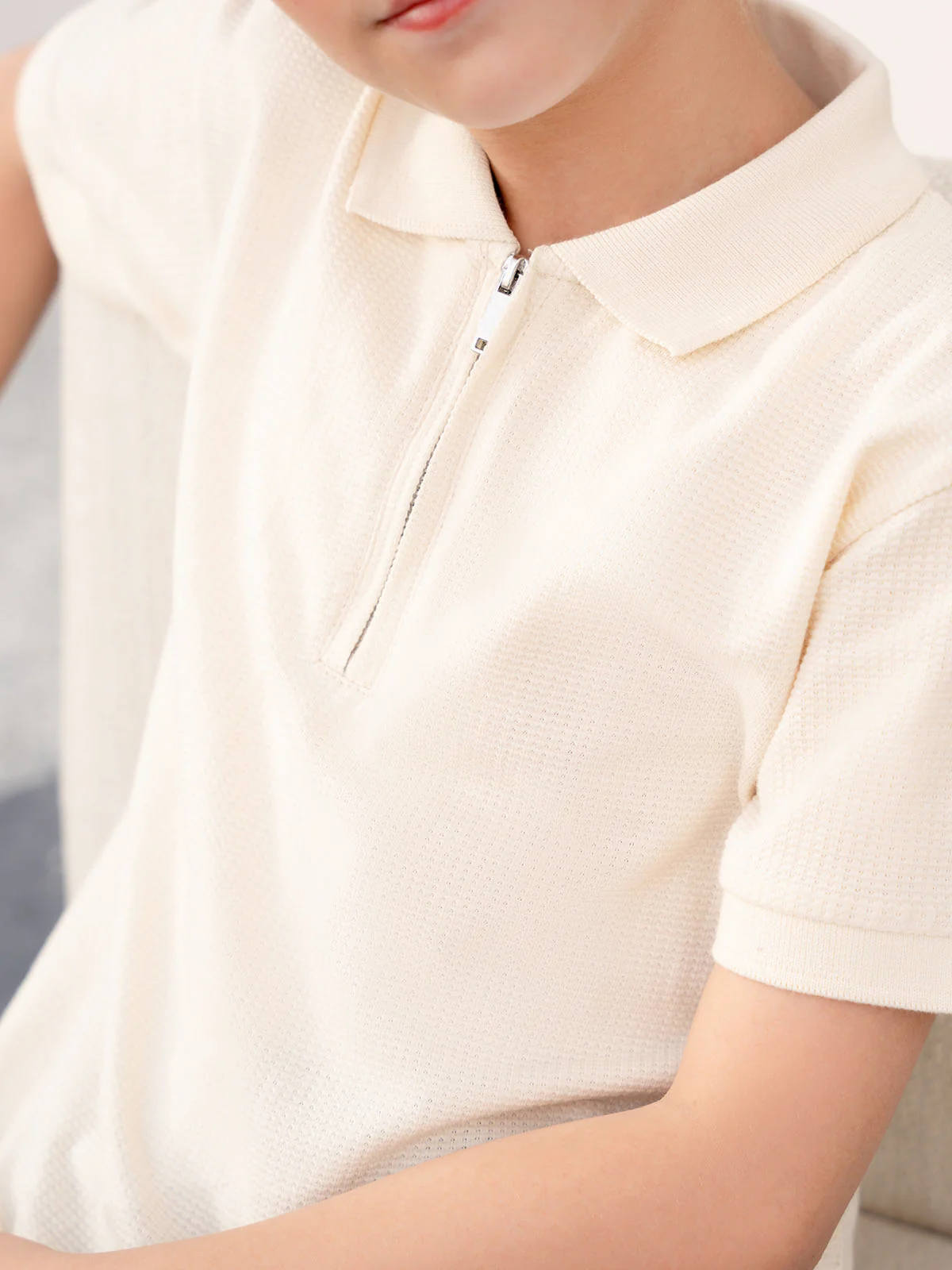 "AURELIO" Regular Fit Pique Polo Shirt - Image 2