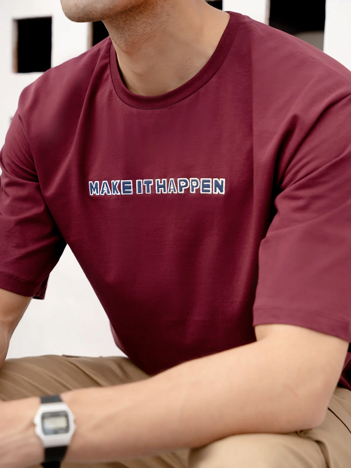 "AVERIE" Graphic Drop Shoulder T-Shirt - Image 5