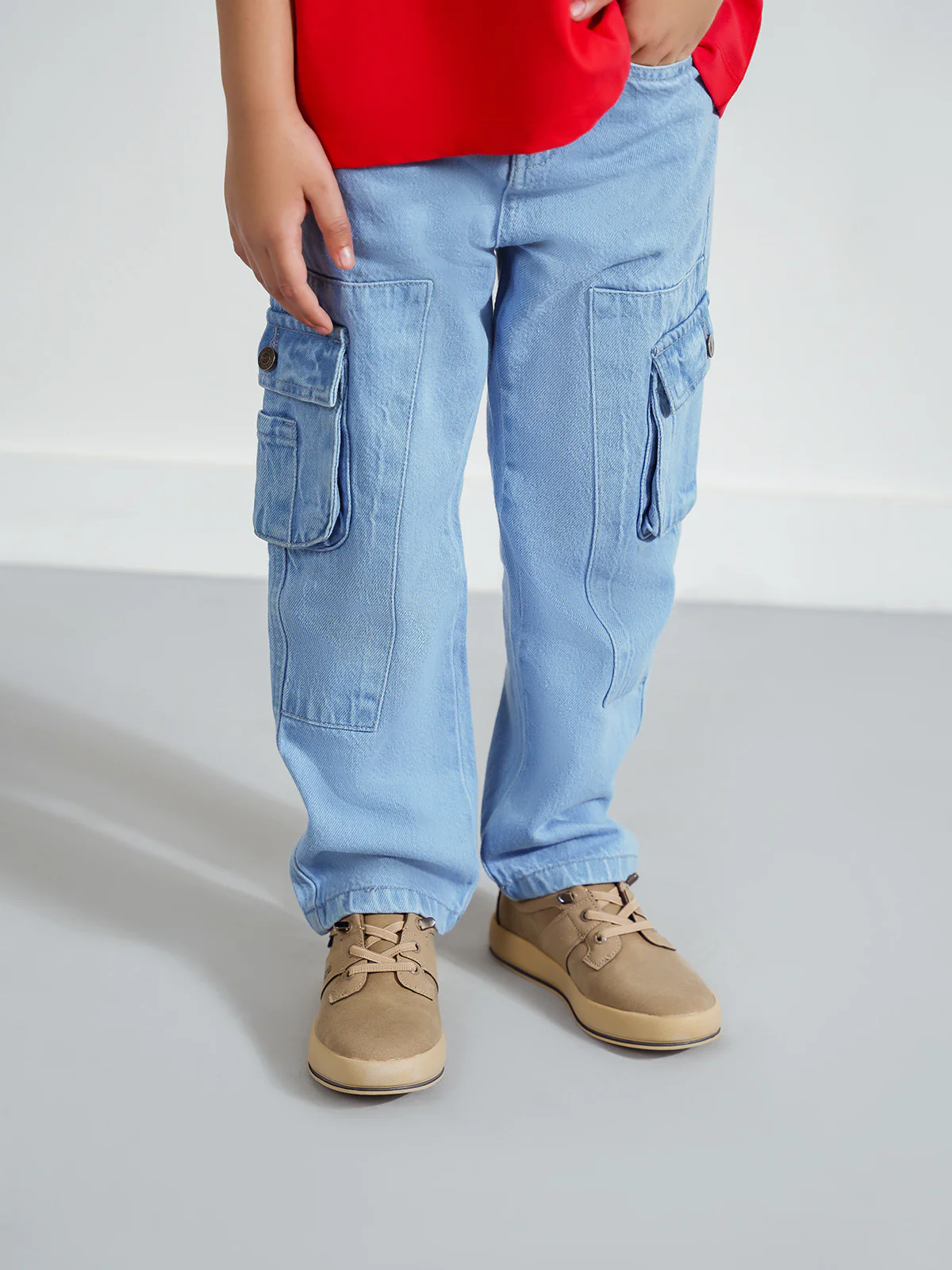 "AYAMI" Cargo Fit Denim Jeans