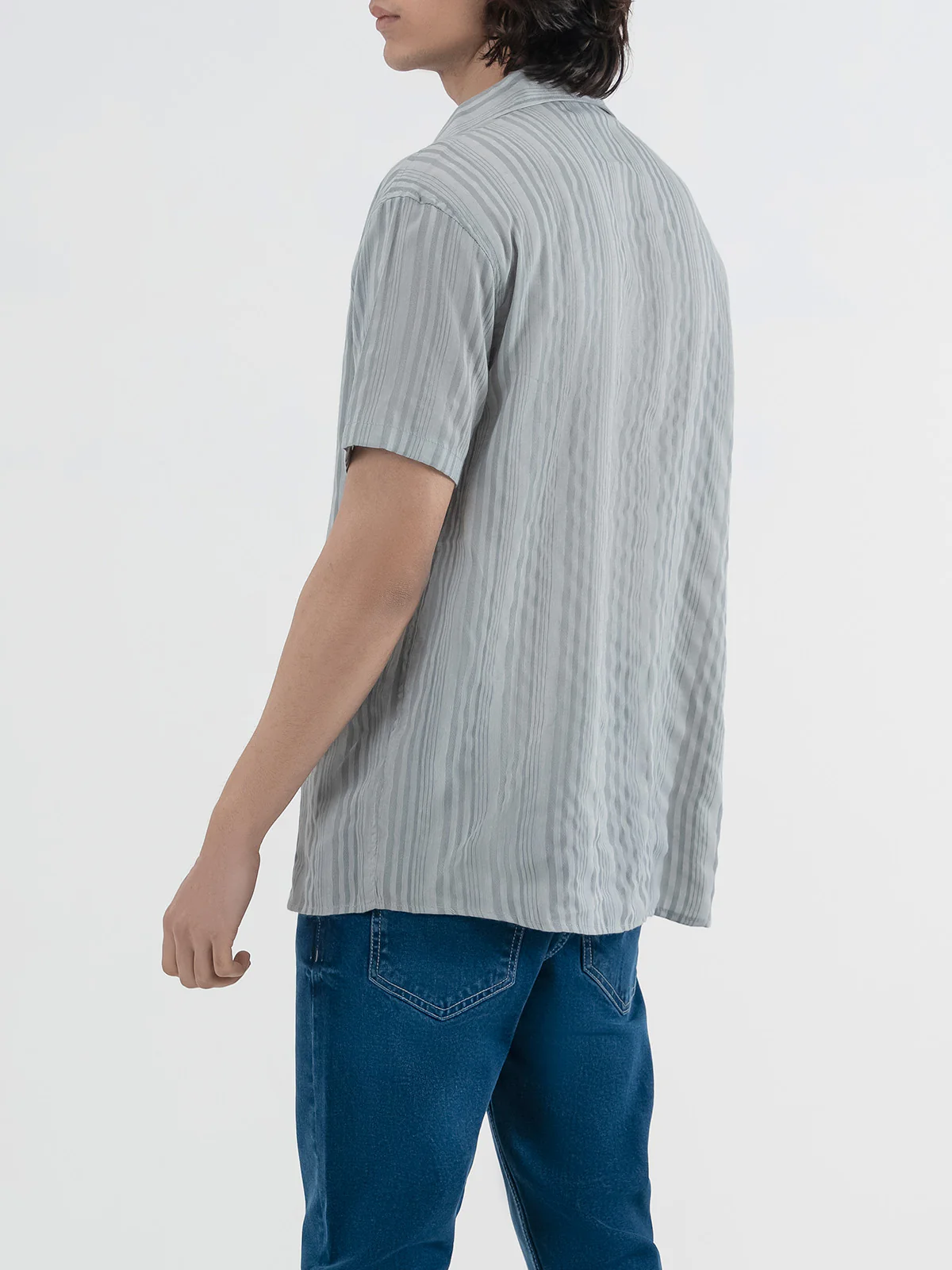 "AYSON" Lining Loose Fit Casual Shirt - Image 5
