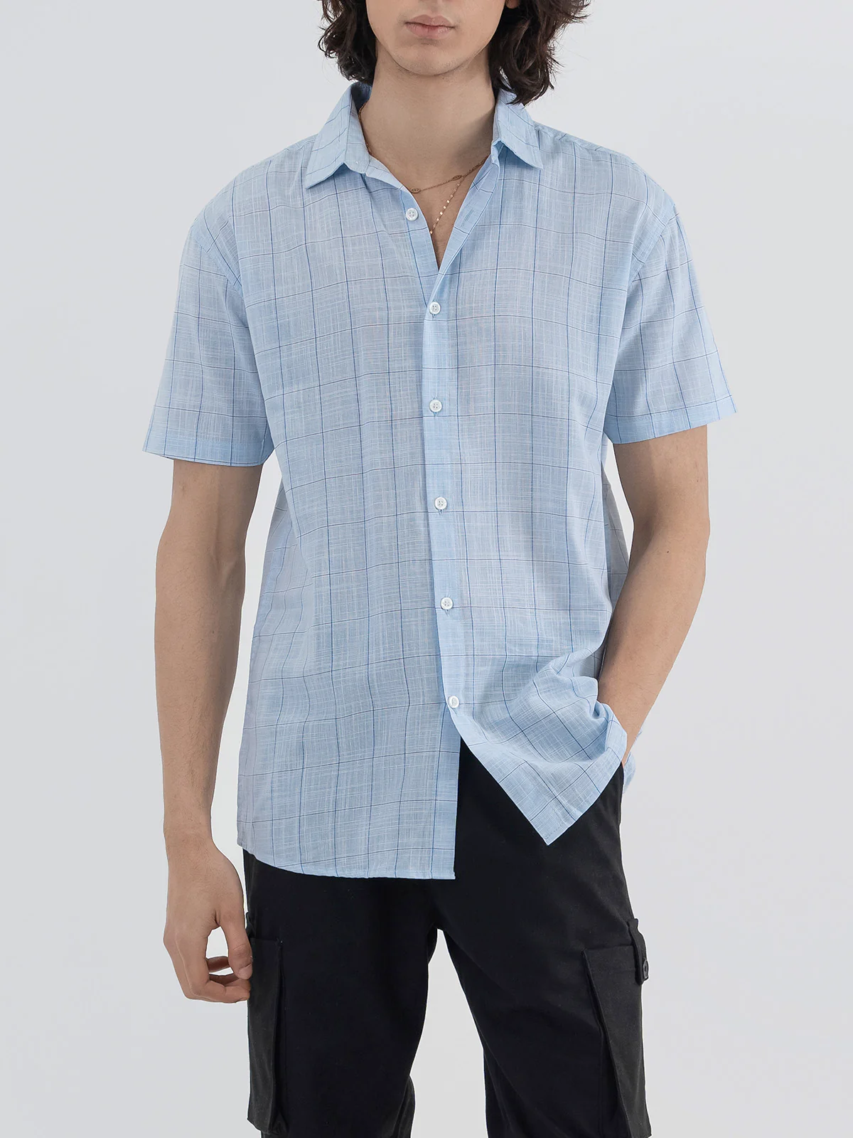 "AYSON" Lining Loose Fit Casual Shirt