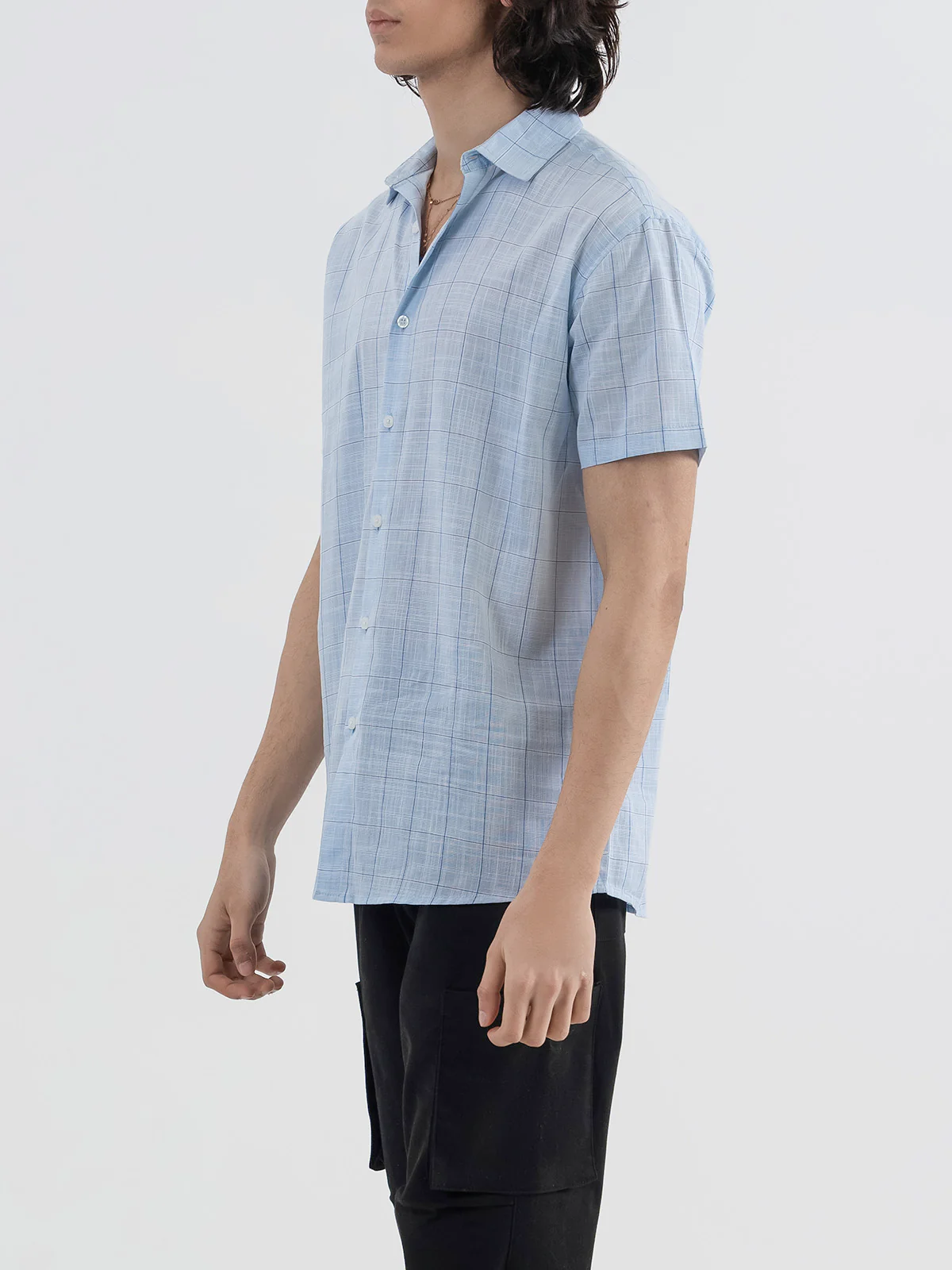"AYSON" Lining Loose Fit Casual Shirt - Image 2