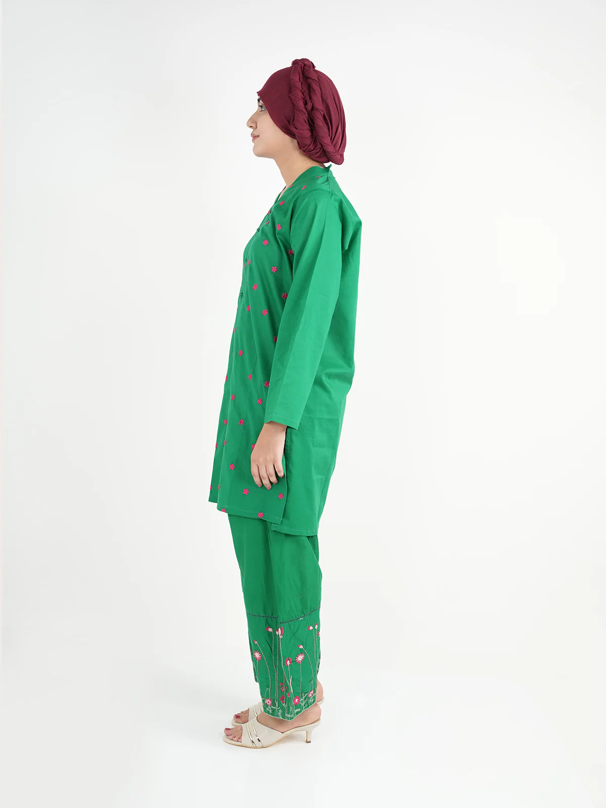 "AZARIA" Casual Cambric Essential Two Piece Suit - Image 2