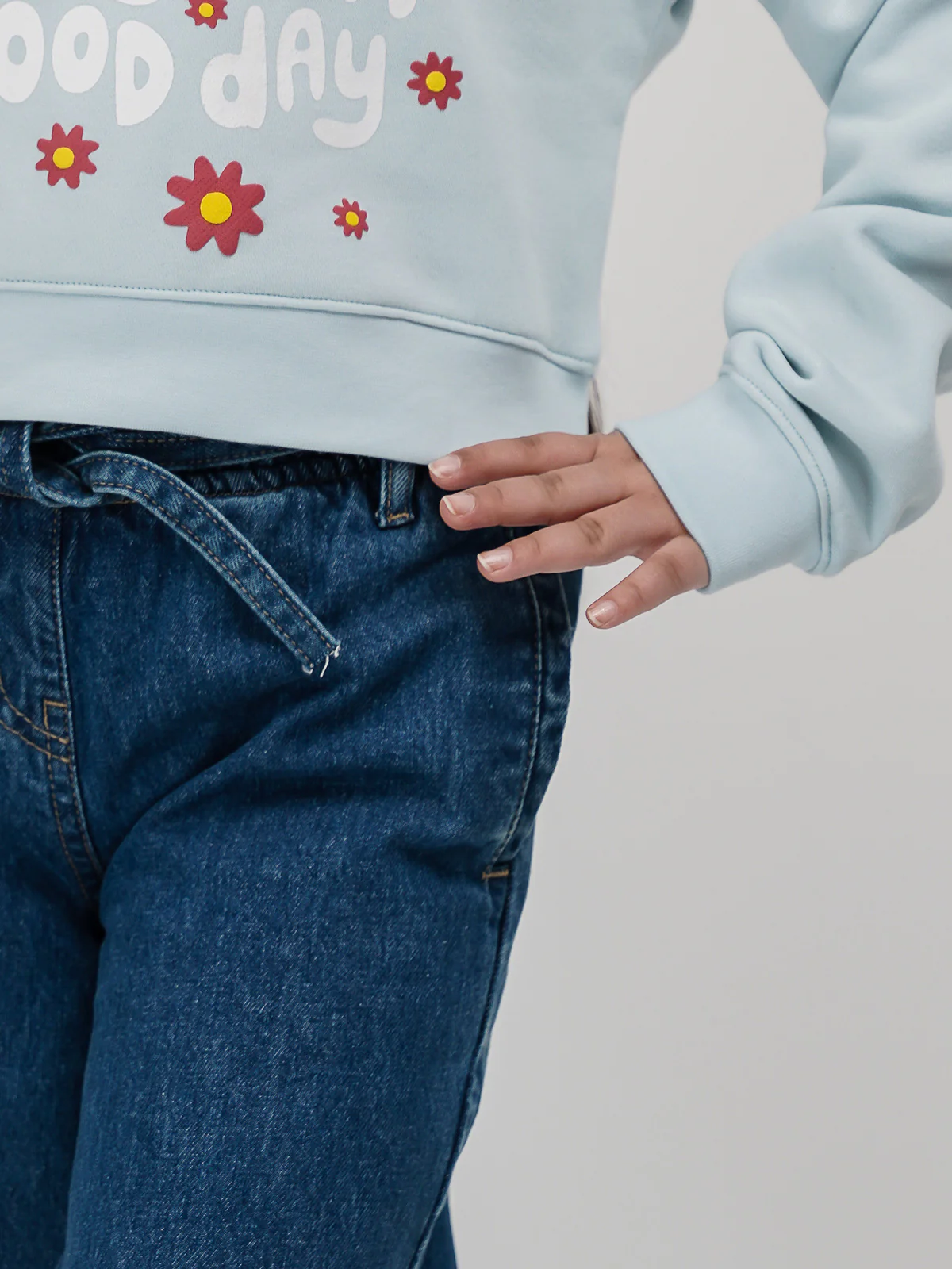 "AZARIA"  Straight Hem Denim Pant - Image 3