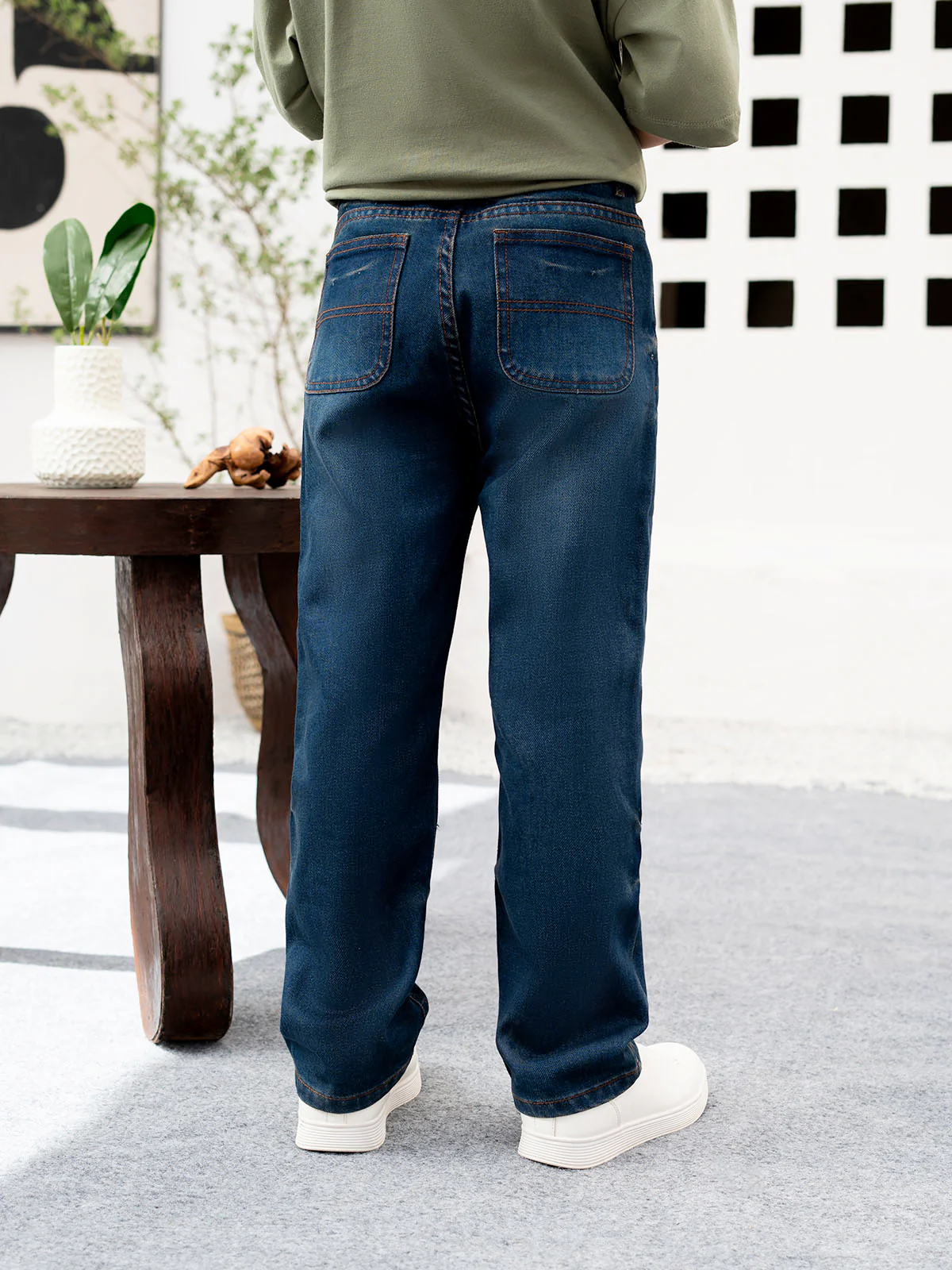 "BACON" Loose Fit Denim Pant - Image 4