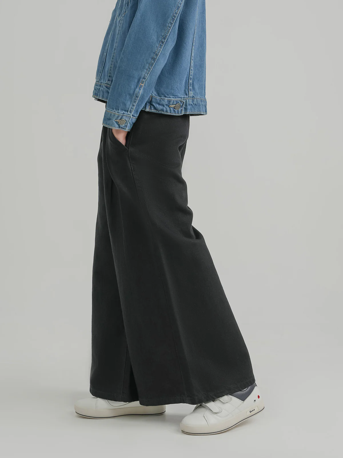 "BALLAD" Trendy Denim Palazzo Pants - Image 2