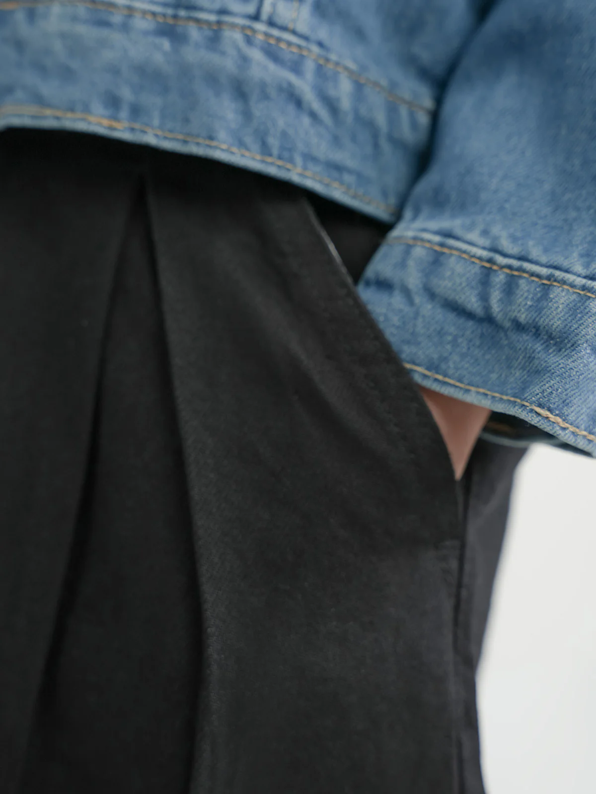 "BALLAD" Trendy Denim Palazzo Pants - Image 3
