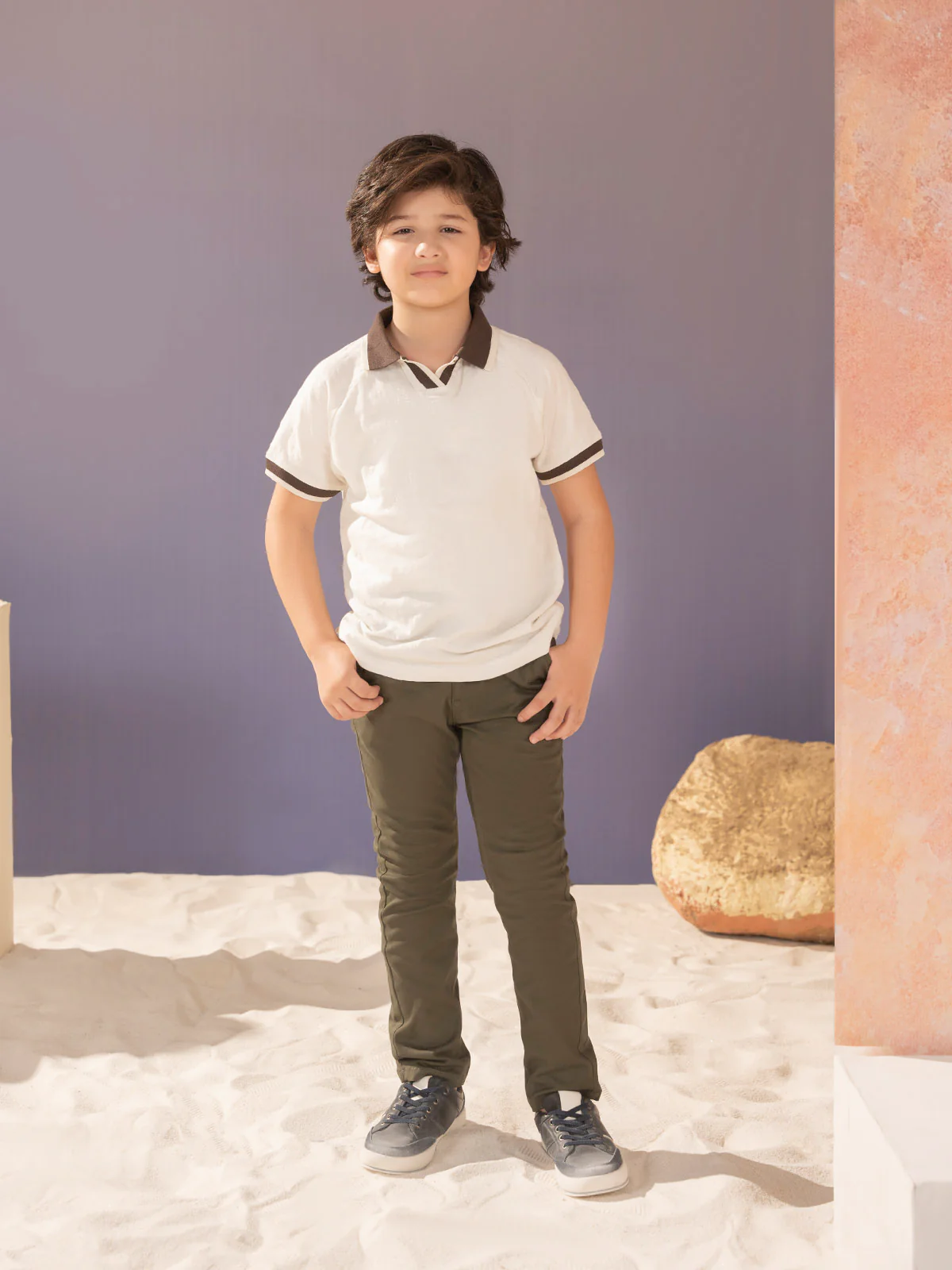 "BARLEY" Slim Fit Twill Chino - Image 2