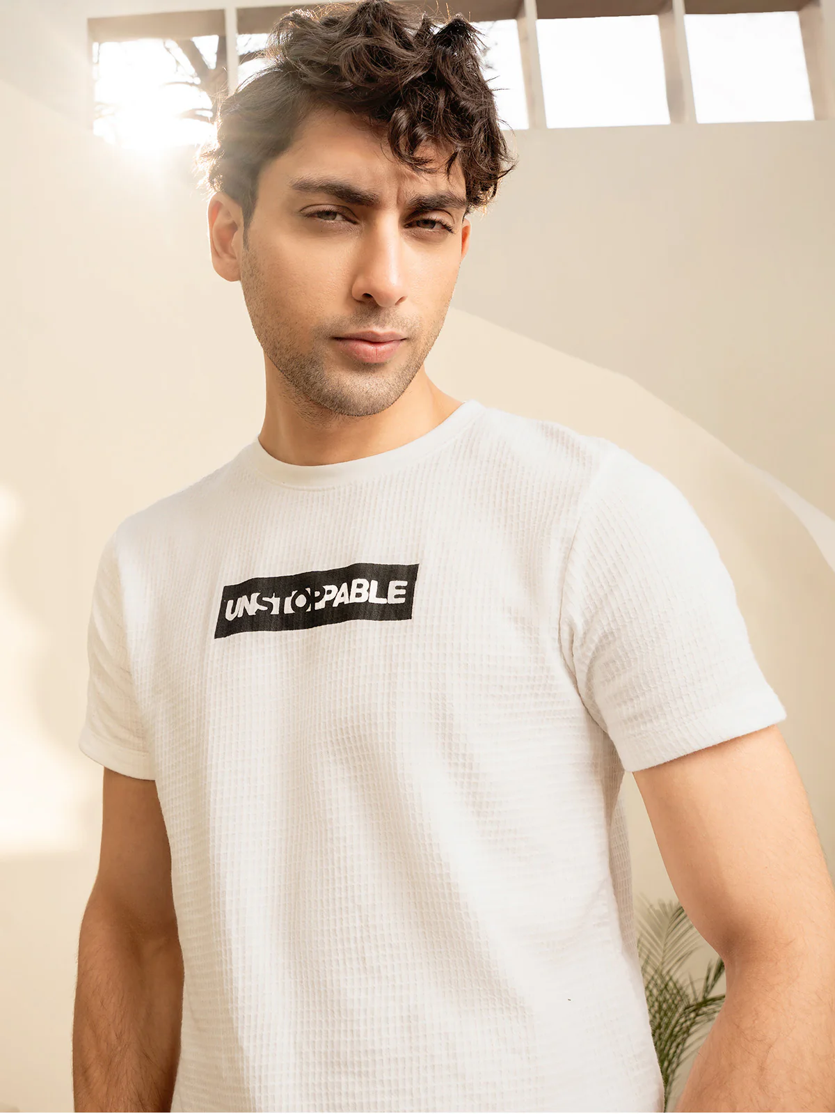 "BASIL" Regular Fit Jacquard T-Shirt - Image 9
