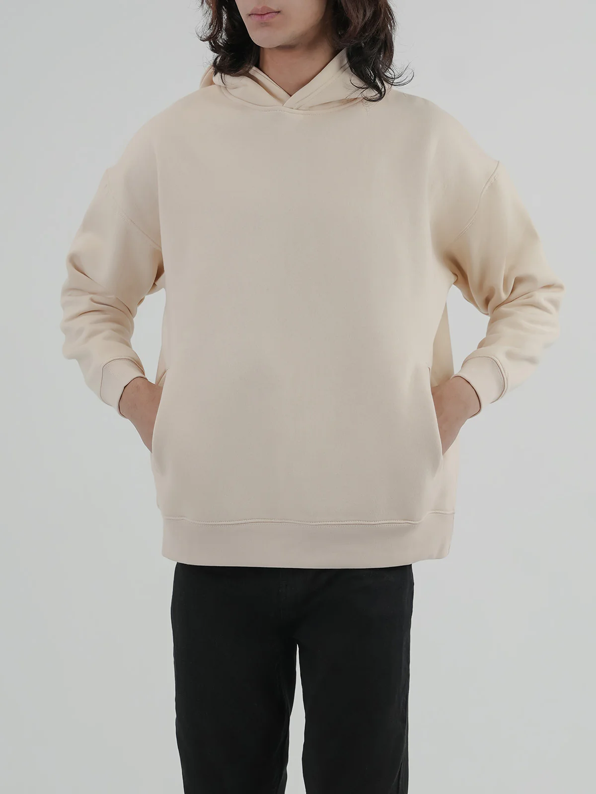 "BAUER" Drop Shoulder Fleece Hoodie