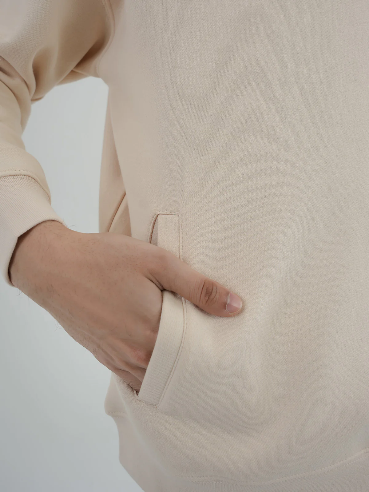 "BAUER" Drop Shoulder Fleece Hoodie - Image 6