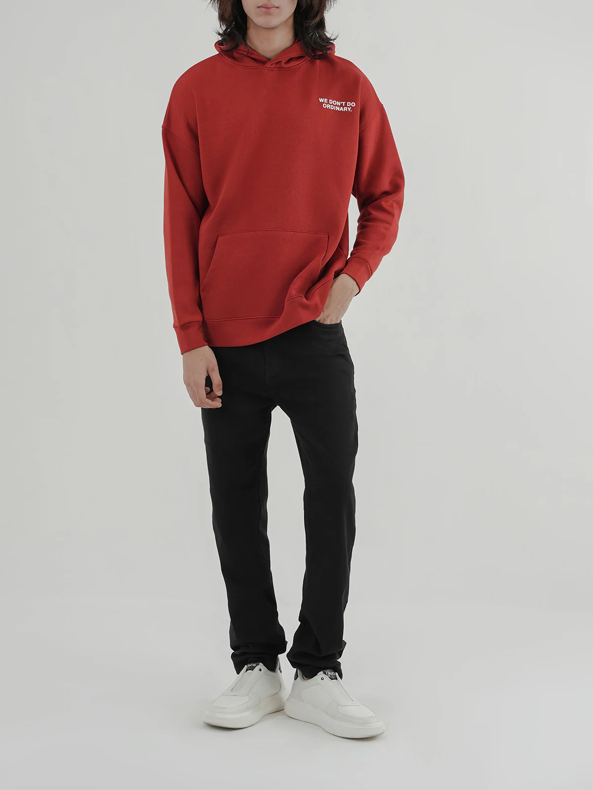"BAYLOR" Drop Shoulder Fleece Hoodie - Image 2