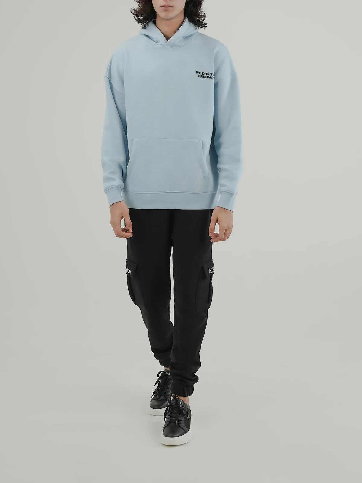 "BAYLOR" Drop Shoulder Fleece Hoodie - Image 2