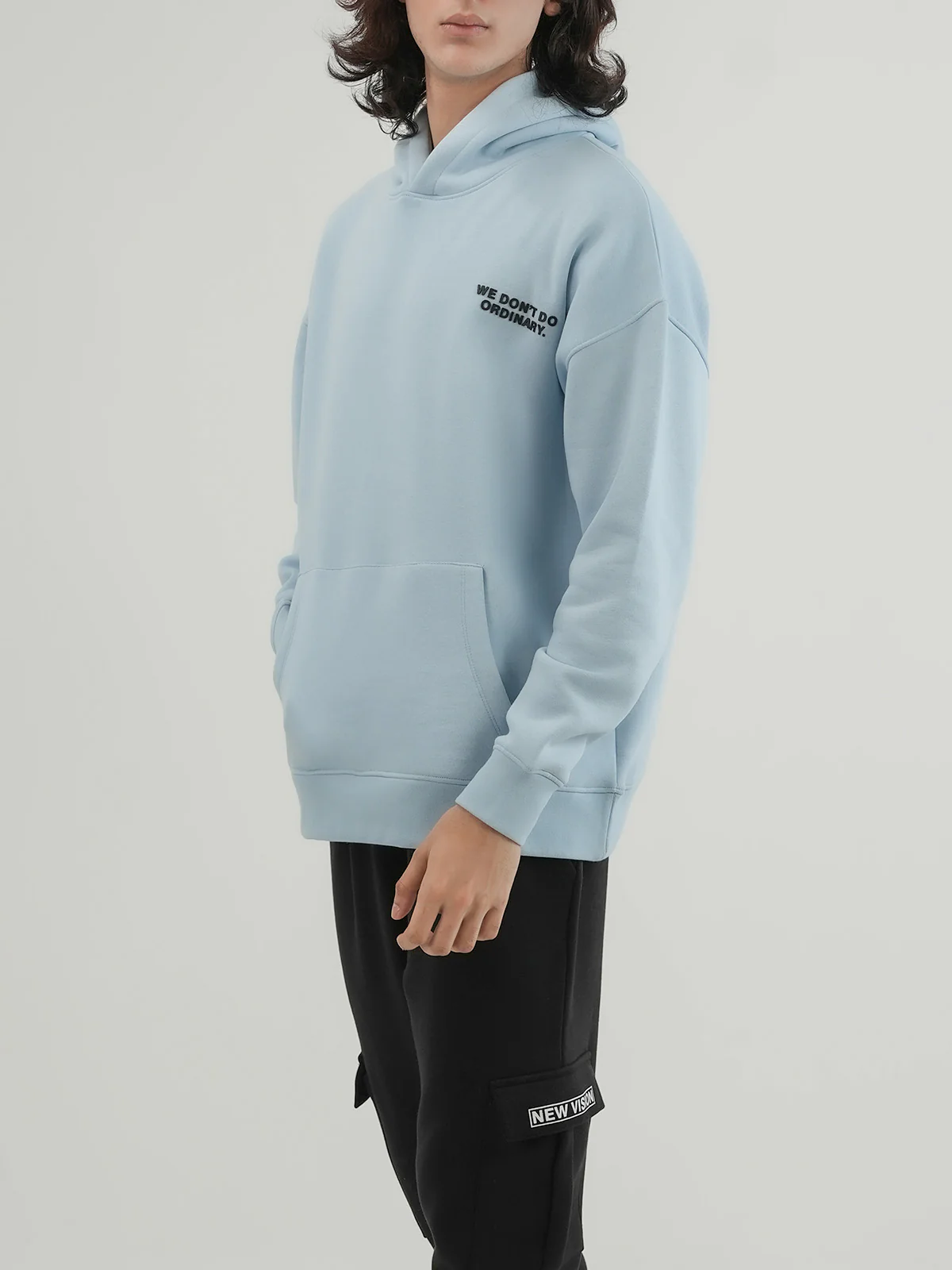 "BAYLOR" Drop Shoulder Fleece Hoodie - Image 3