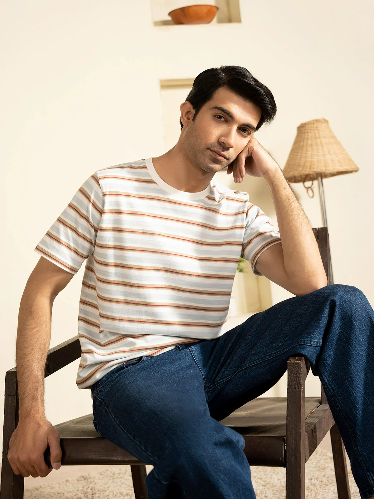 "BEAU" Regular Fit Single Jersey T-Shirt - Image 6