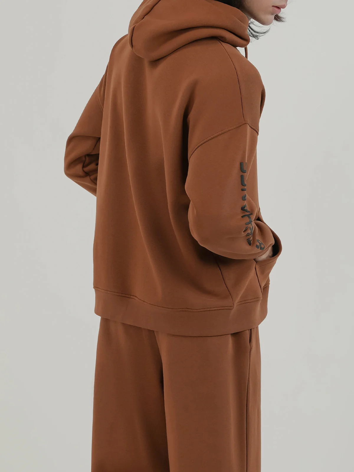 "BELDEN" Drop Shoulder Graphic Fleece Hoodie - Image 6