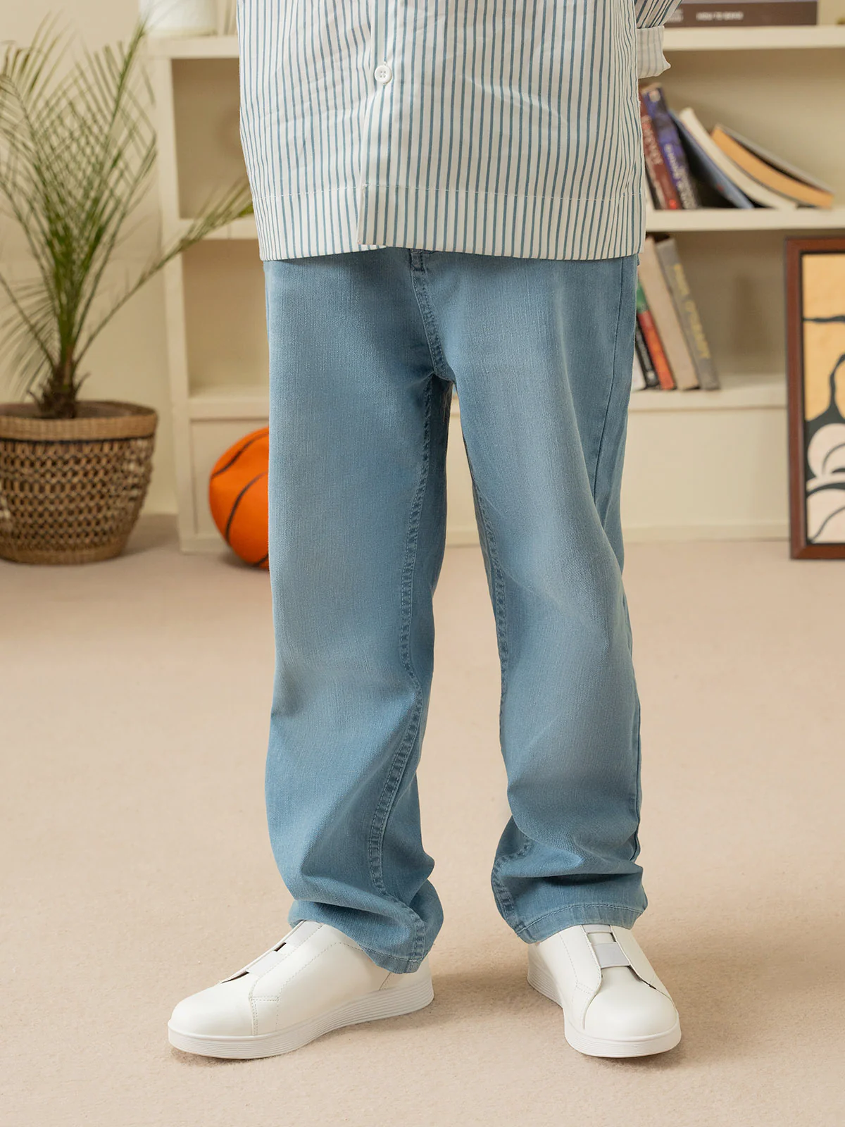 "BENED" Loose Fit Denim Pant