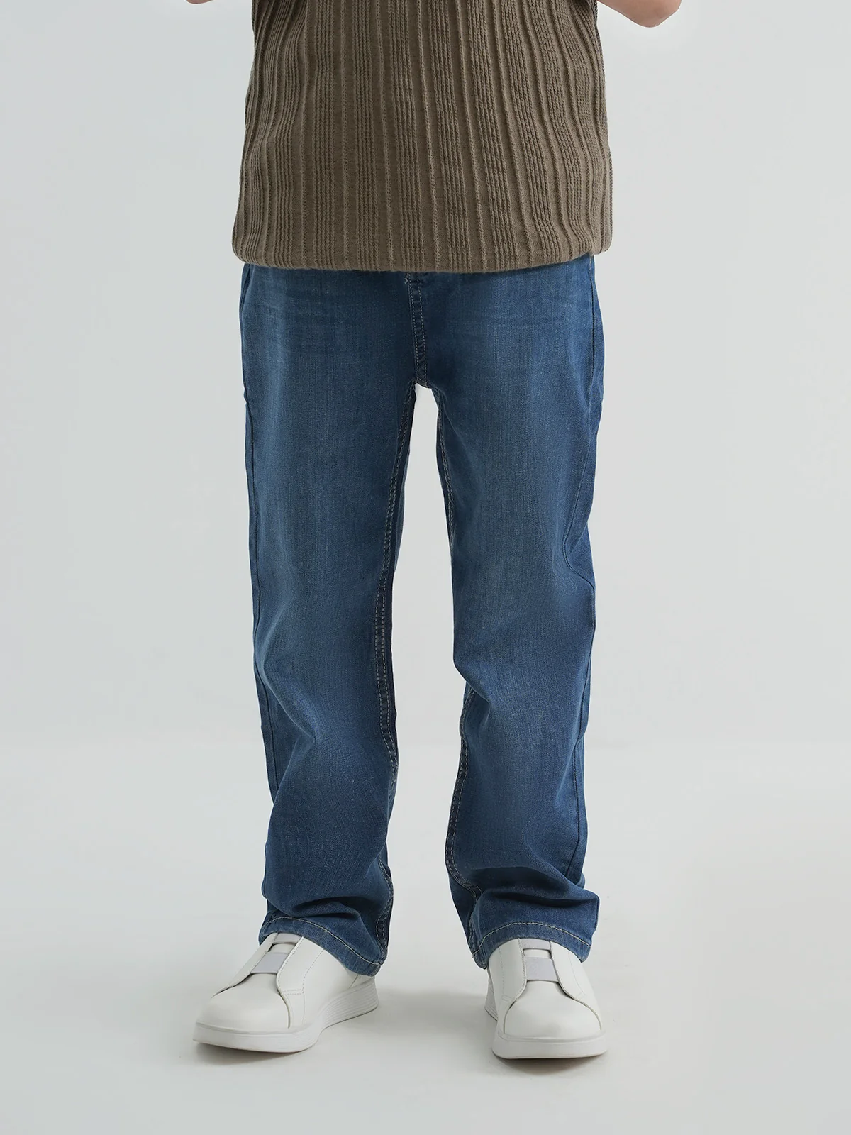"BENED" Loose Fit Denim Pant