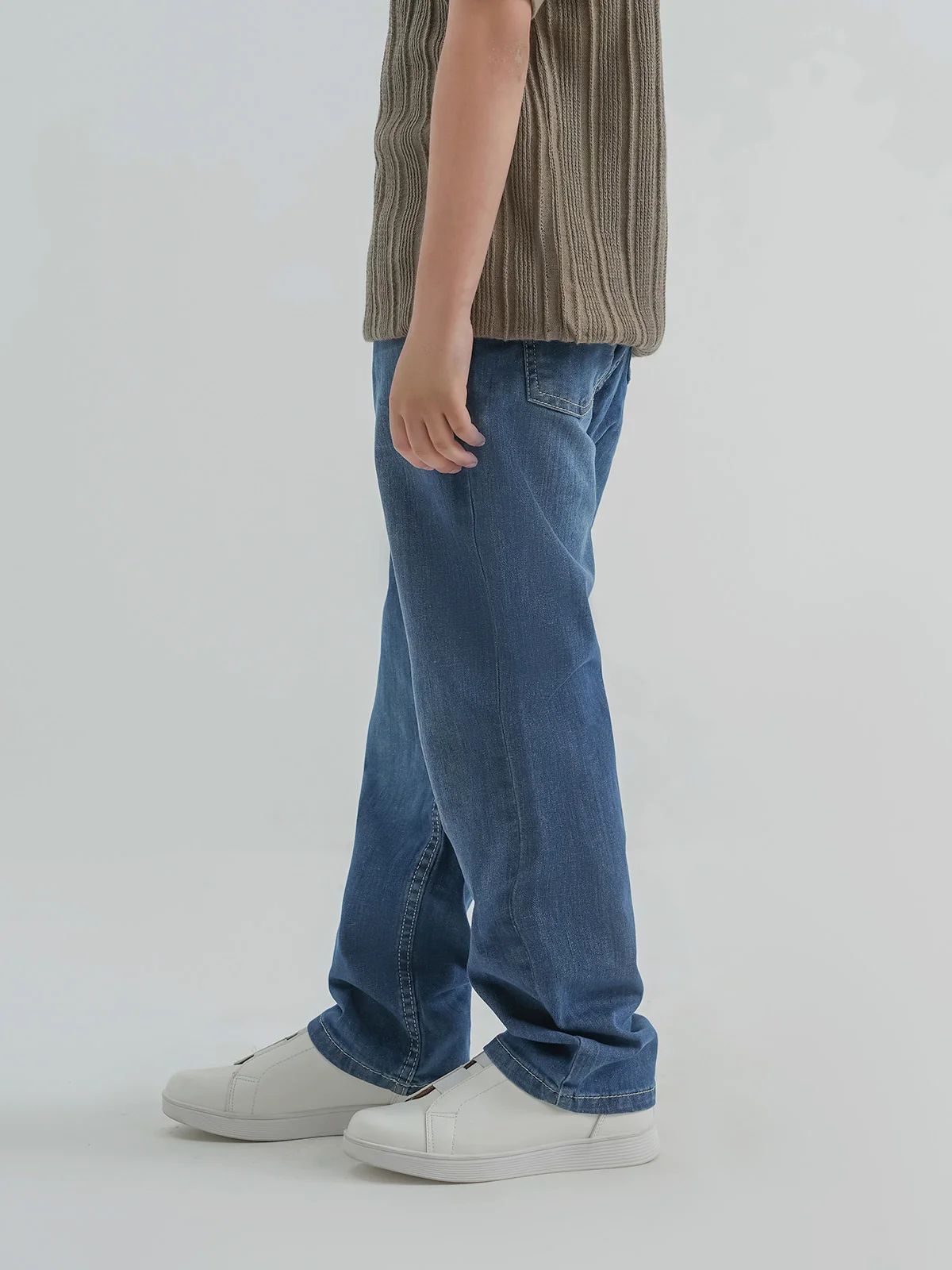 "BENED" Loose Fit Denim Pant - Image 2