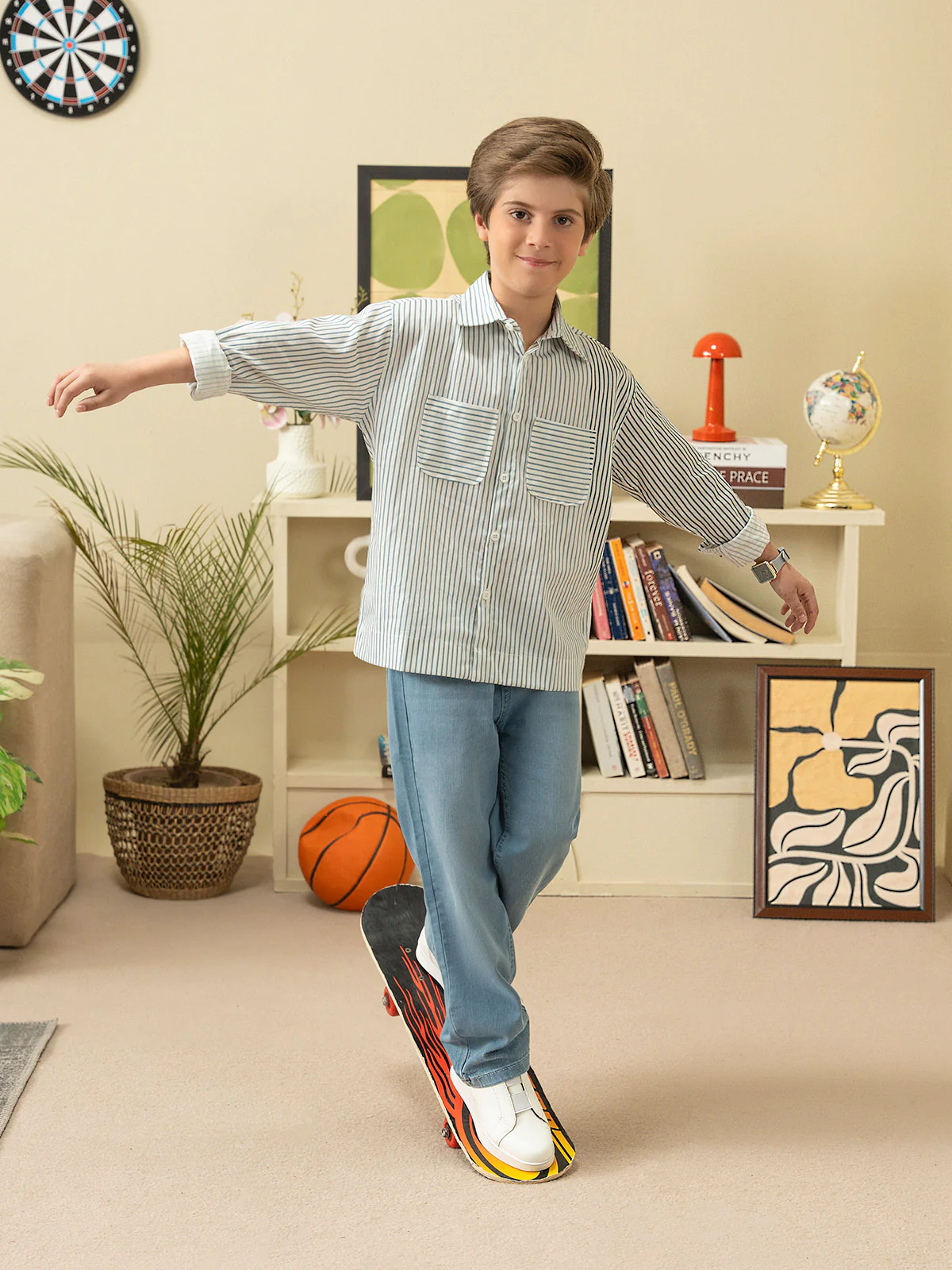 "BENED" Loose Fit Denim Pant - Image 4