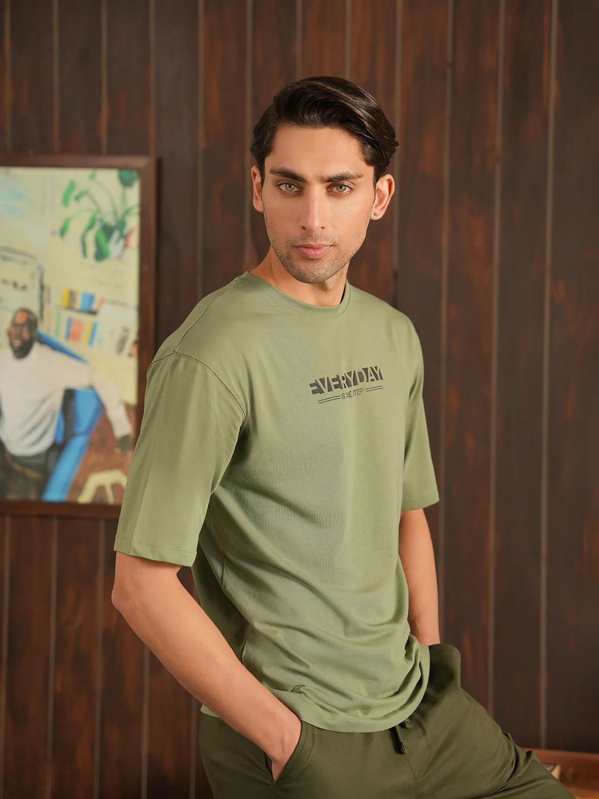 "BENNY" Drop Shoulder Graphic T-Shirt