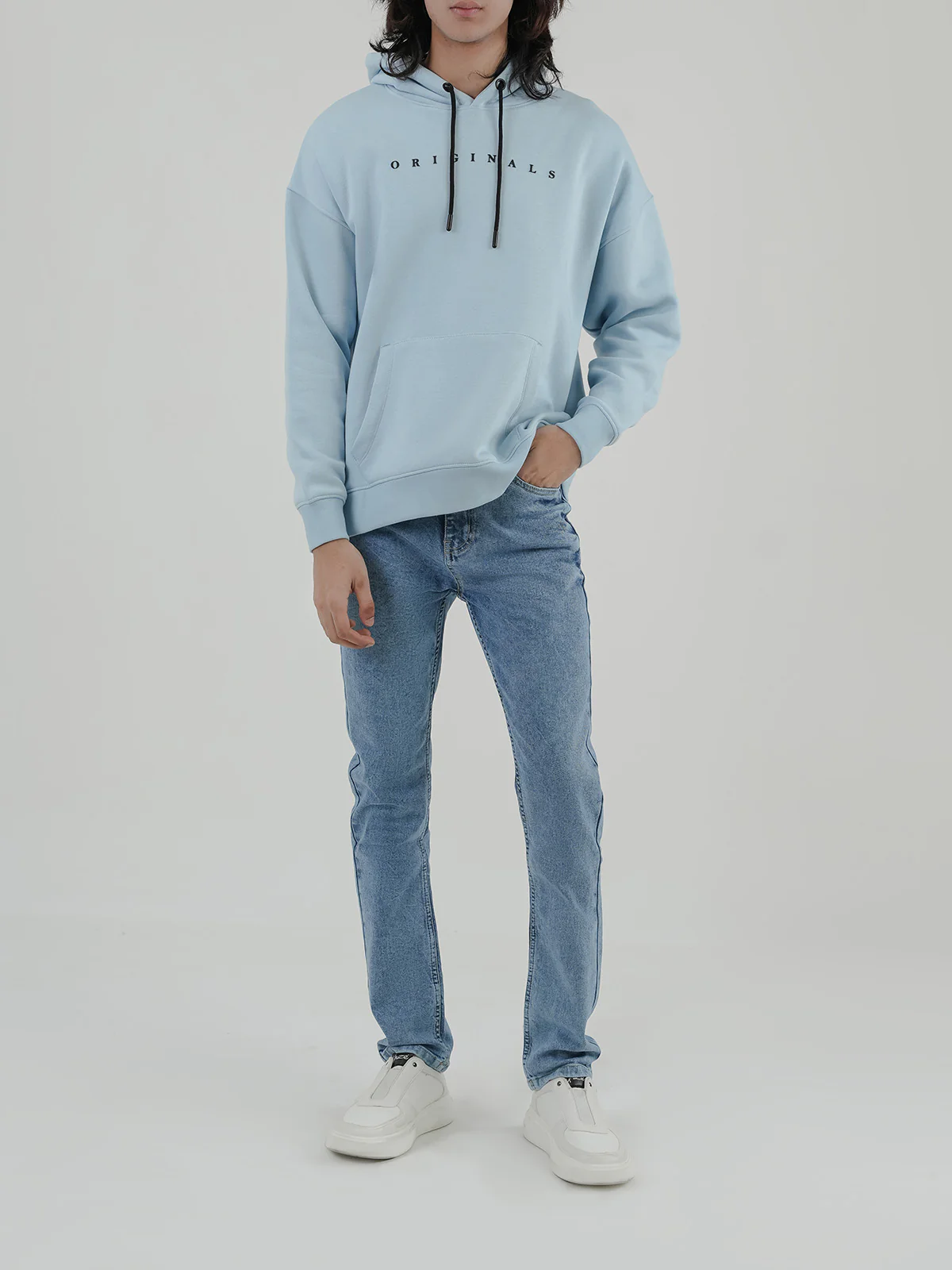 "BERTIE" Modern Graphic Fleece Hoodie - Image 2