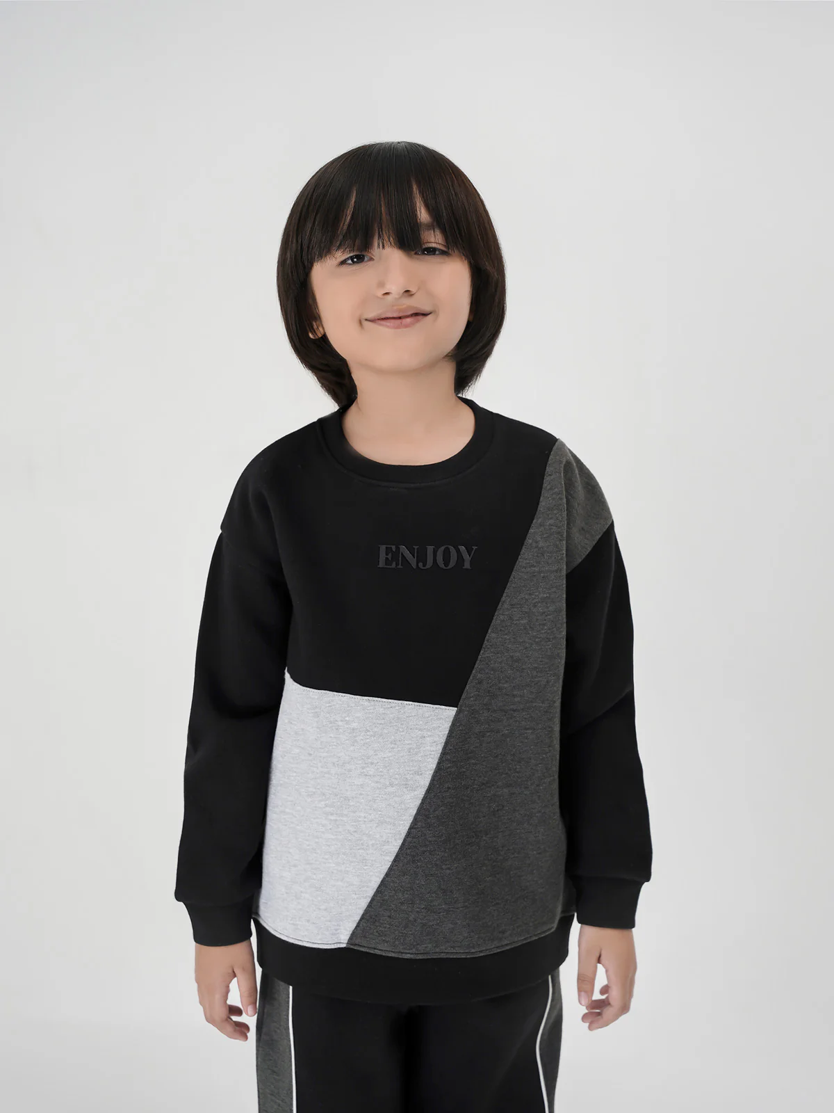 "BIOMA" Bold Stripes Sweatshirt - Image 2