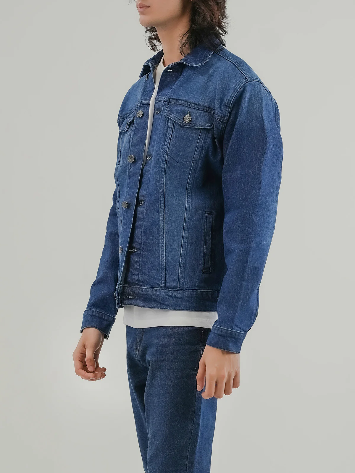 "BLOEM" Basic Regular Fit Denim Jacket - Image 3