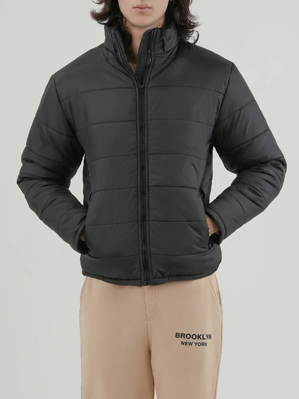 "BLYTHE" Regular Fit Polyester Bubble Jacket
