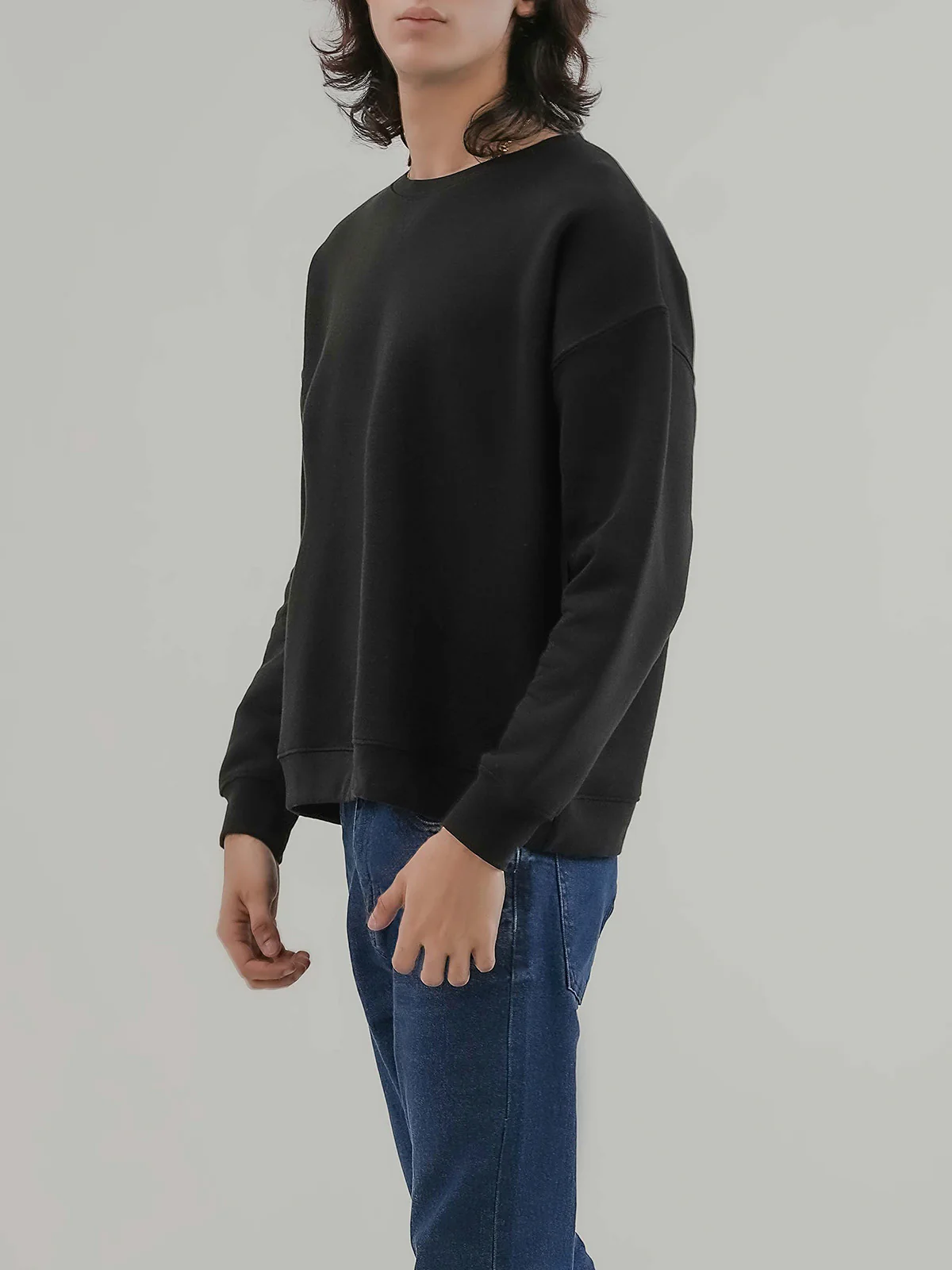 "BOGART" Drop Shoulder Fleece Sweatshirt - Image 3