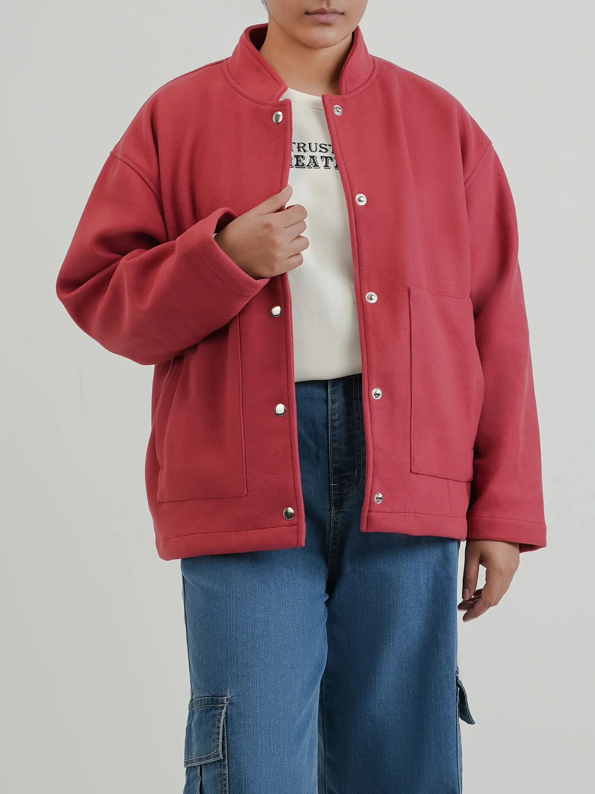 "BOHENG" Stylish Woolen Fleece Jacket