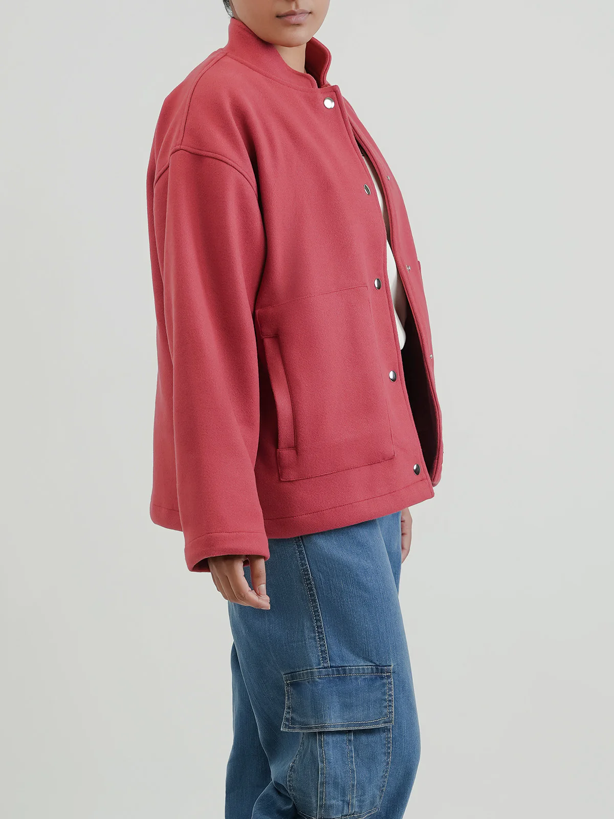 "BOHENG" Stylish Woolen Fleece Jacket - Image 3