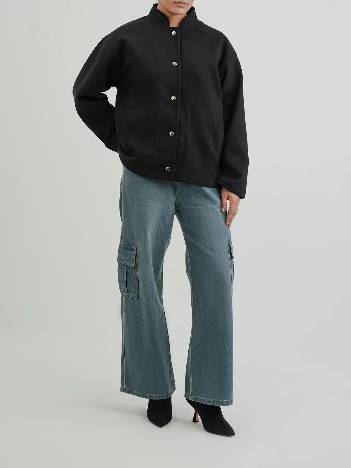 "BOHENG" Stylish Woolen Fleece Jacket - Image 2