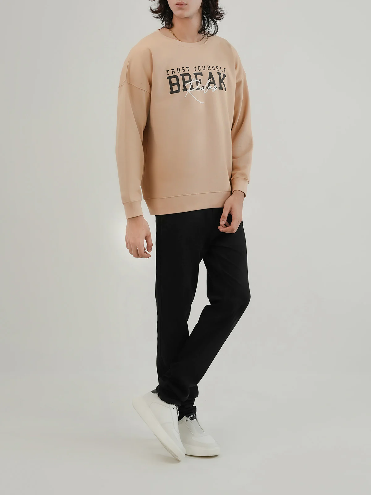 "BONNIE" Casual Graphic Fleece Sweatshirt - Image 2