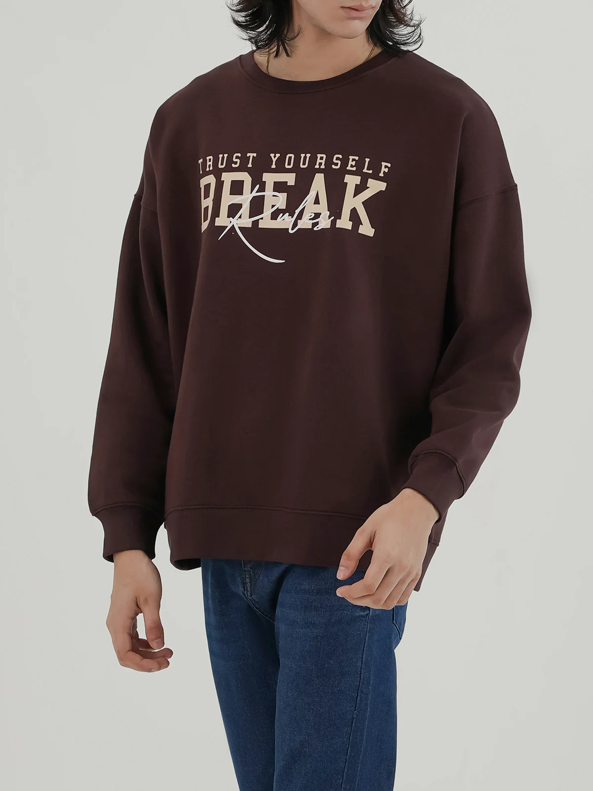 "BONNIE" Casual Graphic Fleece Sweatshirt - Image 2