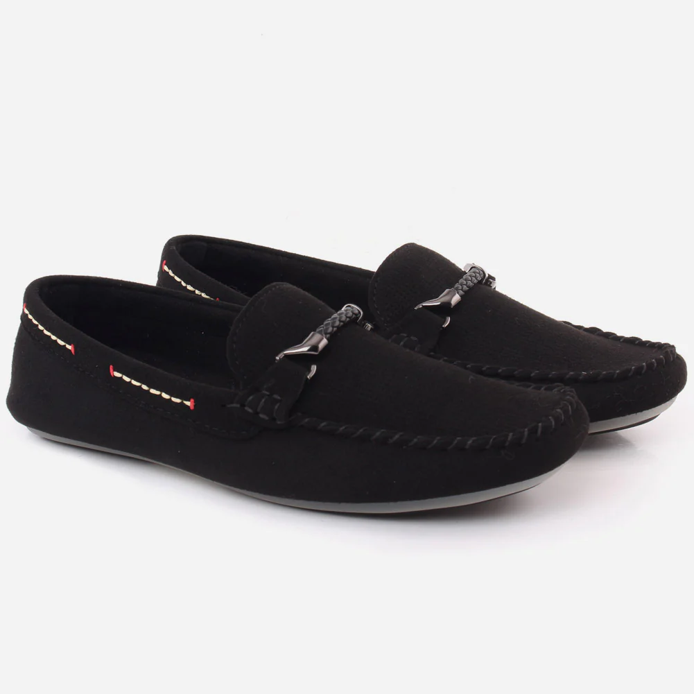Boys "CALEB" Synthetic Rubber Sole Moccasins - Image 2