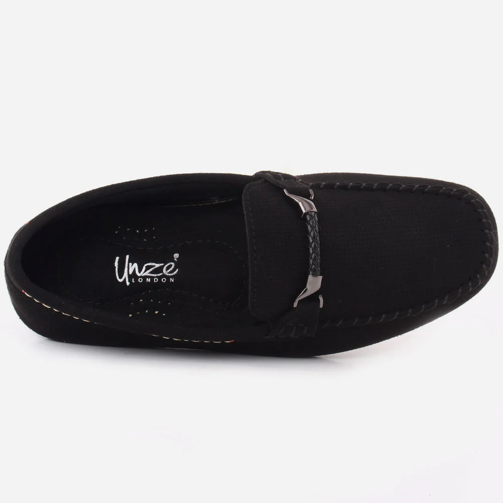 Boys "CALEB" Synthetic Rubber Sole Moccasins - Image 4