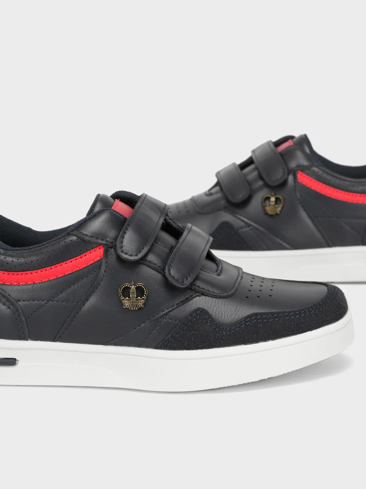 Boys "DRAY" Velcro Closure Comfy Trainers - Image 4